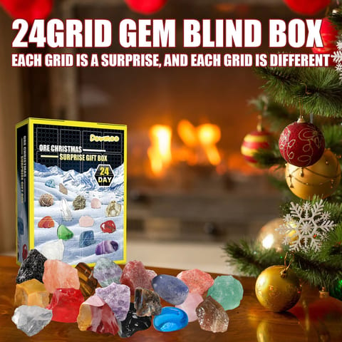 Dowmoo 24 Days Multi-Colored Ornament Gift Box Christmas Holiday Ore Blind Box