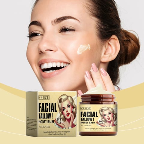 OUHOE Tallow Honey Moisturizer Deep Body Hydrating Cream for Skin Elasticity