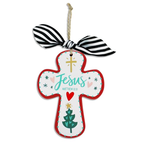Customizable Size TD Christmas Ornament Jesus Merry Bright for Crafts Packed in
