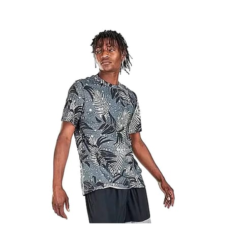 For Men's Active Shirts Poolside Printed Street Style Slim Fit Black/White/Grey