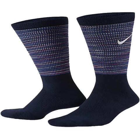 Elite Crew for Men's Socks Blue Logo Sweat-Absorbent Anti-Bacterial Digital