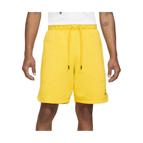 For M J Ess Flc Men's Active Shorts Sun Yellow Size M Street Wear Polyester