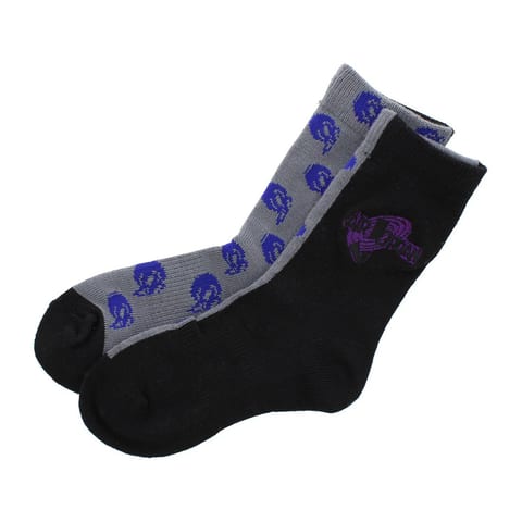 For Men's for Air for Retro SJ Elite Crew Socks Black/Purple Breathable Knitted