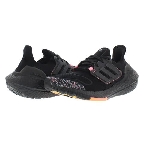 Adidas Ultraboost 22 Women's Running Shoes Black/Pink Color   100% Authentic