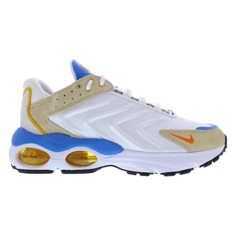 TW Se Mens Athletic Sport Walking Shoes Size 10 White/Blue/Taupe Breathable EVA