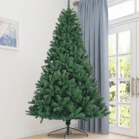 High Quality 7.5 Foot Unlit Green FCJ All-Natural Spruce PVC Fir Christmas Tree