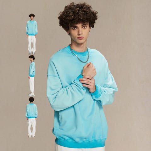Custom Men's Hooded Cartoon Pullover Sweatshirt Sweatpants Tracksuit Set