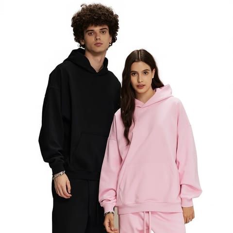 Loose Fit Cartoon Hooded Pullover Sweatshirt Men Women 430g Polyester Cotton