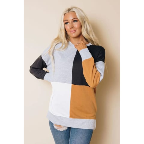 Women's TD No Pressure Pullover Color Block Sweater