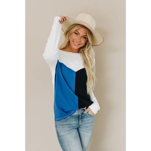 TD Casual Pullover with Sugar and Splice Print Knitted Weaving Anti-Wrinkle