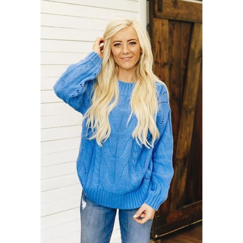 TD Vintage Women's Long Cardigan Hopeless Romantic Chunky Sweater Breathable
