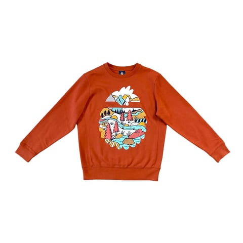 TD Bigfoot's Wilderness Zipper-Up Sweatshirt XL Size Anti-Shrink Hoodie with 3D