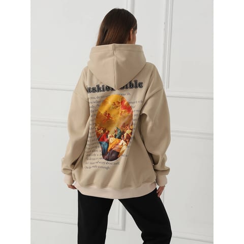 FCJ Women's Casual Printed Long Sleeved Hoodie Fashionable Sweatshirt