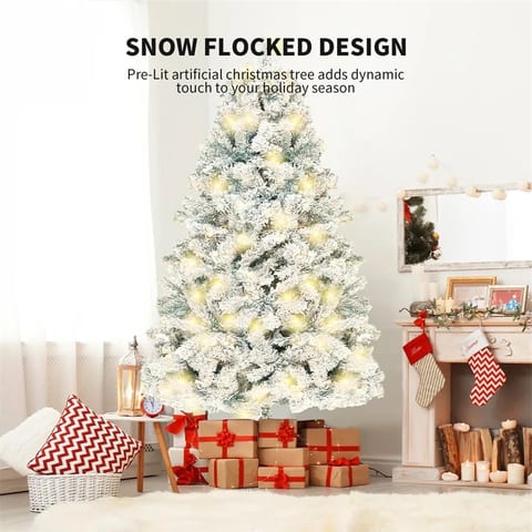 FCJ Large PVC Artificial Christmas Tree with Cedar Look for Mall Window