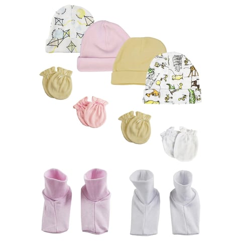 UD2 Pack of 10 Boys and Girls Acrylic Caps Booties Mittens-NC_0297