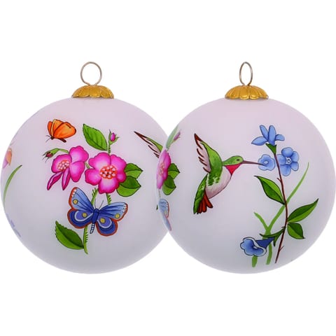 HMS Handmade Ornament Decorative Florals Mouth Blown Glass for Indoor Use Hand