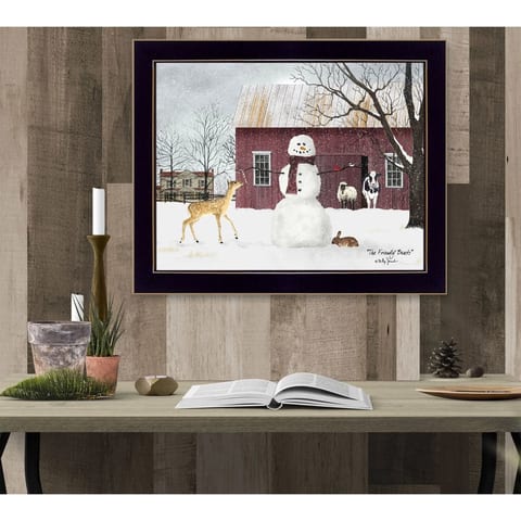 HMS the Friendly Beasts 1 Black Framed Print Wall Art Christmas Decorations