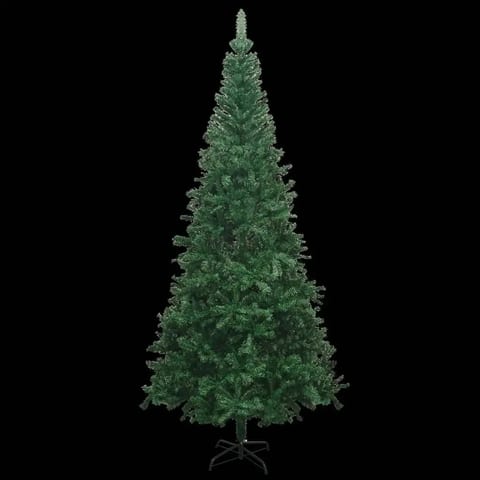 W2B VidaXL Large 4ft Green PVC Artificial Christmas Tree Customizable Standing