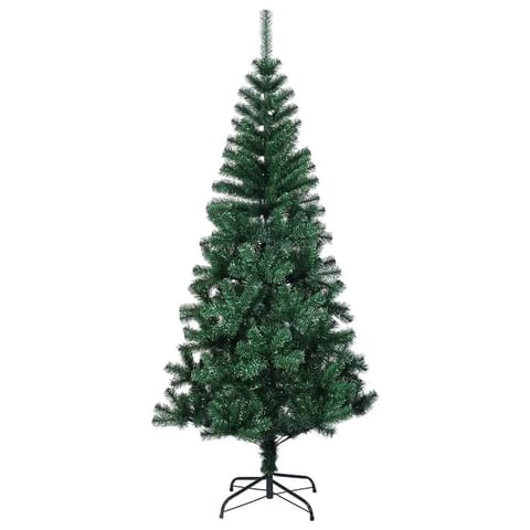 W2B VidaXL 240 Green PVC Artificial Christmas Tree 180 cm High Quality Mini