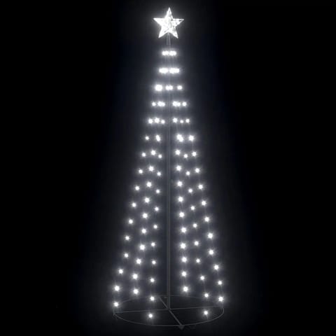 W2B VidaXL Cool White PVC 2x6 ft Foldable Christmas Tree High Quality