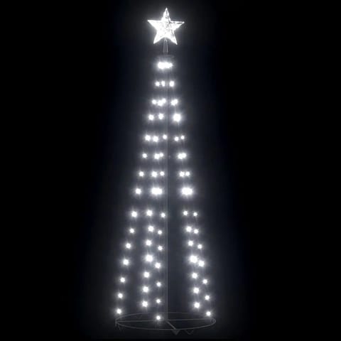 W2B VidaXL High Quality Cold White PVC & Metal Medium Christmas Tree