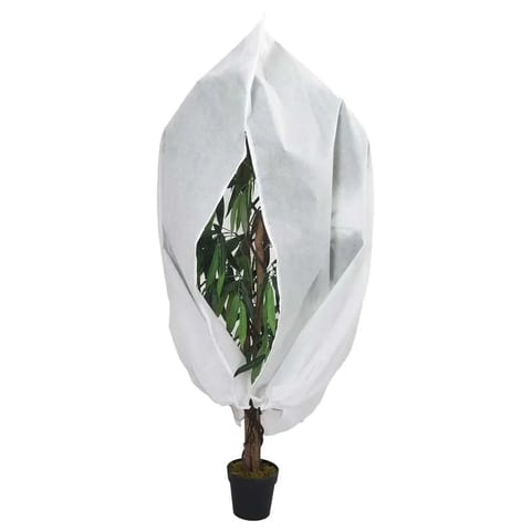 W2B VidaXL Set of 2 White Outdoor Fleece Plant Covers