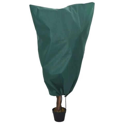 W2B VidaXL Outdoor Fleece Plant Cover Set of 4 Green Color