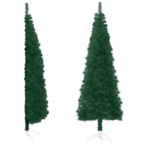 W2B VidaXL Customizable PVC Artificial Half Christmas Tree High Quality Slim