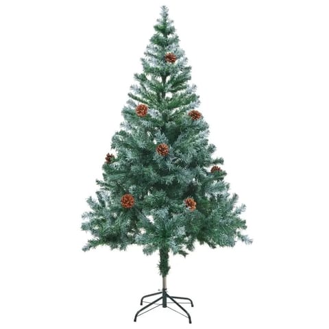 W2B VidaXL 180 cm Artificial Christmas Tree High Quality Green & White PVC