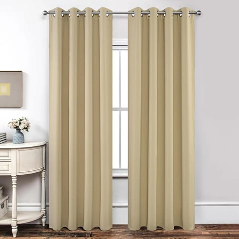 Blackout Curtains 2 Panels Set, Thermal Insulated Long Curtains & Drapes Room