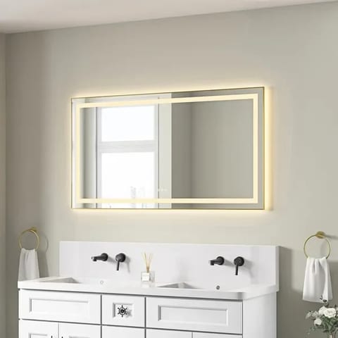 55X30 Inch LED Bathroom Front Backlight Modern Design Wall Mounted vanity