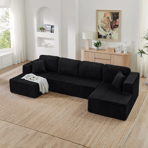 Corner Modular Living Room Furniture Luxury Modern Sofa Set Furniture Boneless
