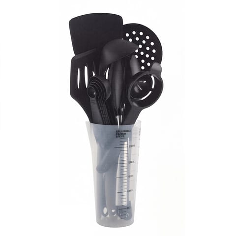 2026 New Silicone Kitchen Utensils Set with Measuring Storage Cup Kitchen