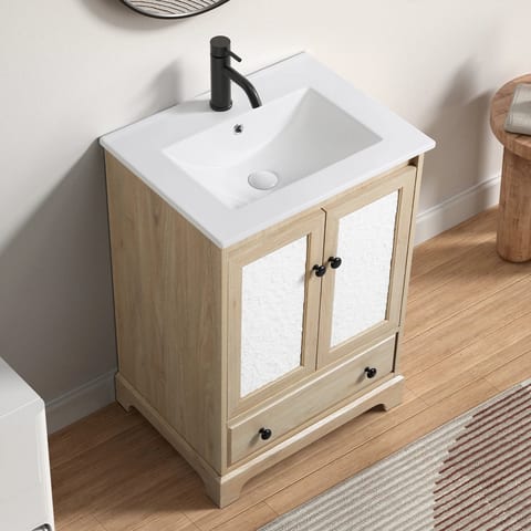 Vintage Bathroom Vanities Board Bathroom Cabinets soft close 2draws adjustable