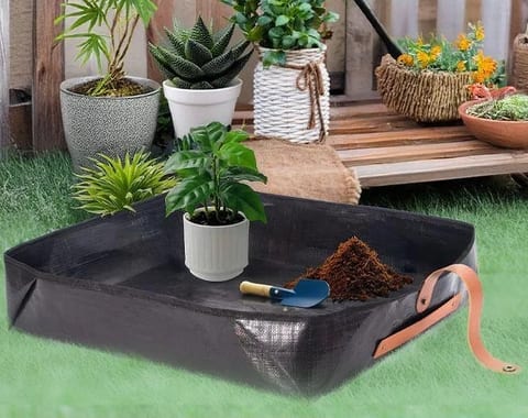 PE Succulent Tray Portable Potting Mat for Home Gardening & Seeding Flower Pots