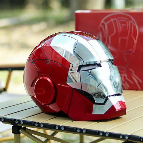 Iron Man Helmet Jarvis 1:1 Collectible MK5 Smart Mask Voice-Controlled 3-in-1