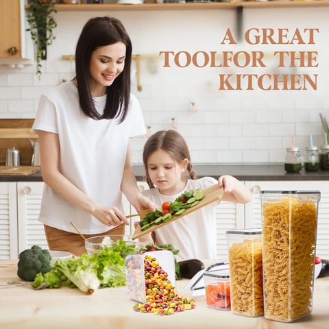 24pcs Multi functional Kitchen Storage Box Multi sized Food Storage Plastic