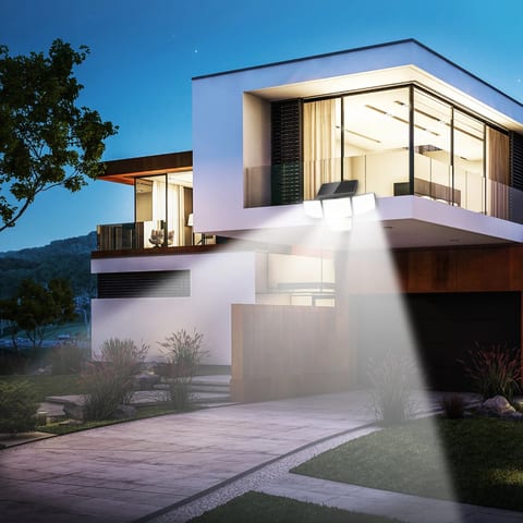 Solar Wall Light Outdoor Motion Sensor LED Security Light IP65 Waterproof