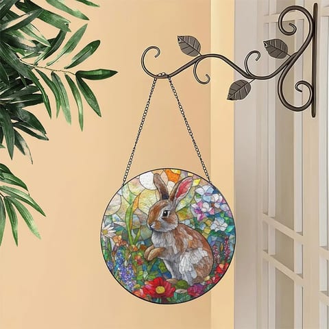 Dolphin Pair Stained Glass Suncatcher Pendant Ocean