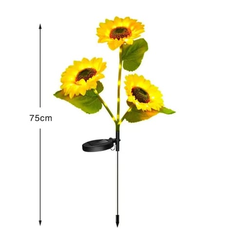 Solar Sunflower Lights Garden Light Flowers Outdoor Waterproof Solar Stake