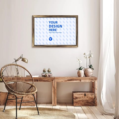 Natural Wooden Printing 20 30 Horizontal with Box Wrapped Photo Picture Frame