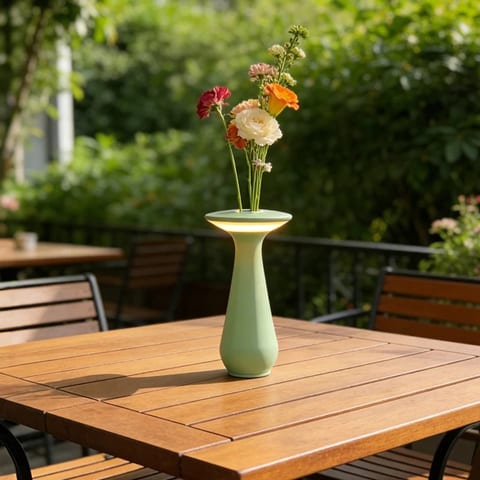 Flower Vase Design up and Down Light IP54 Waterproof Rechargeable Restaurant
