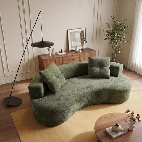 79.5"Cloud Sectional Boneless Couches for Living Room Memory Foam Compressed