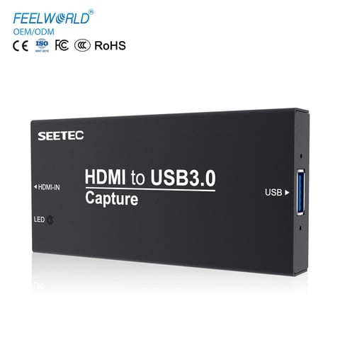 SEETEC HTUSB HDMI Capture Card for Live Commerce, USB 3.0 Type-A/C, Plug &