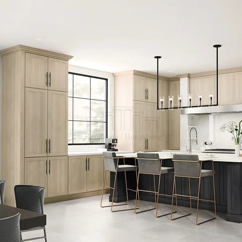White Oak Kitchen Cabinets for American Kitchen Gabinetes De Cocina Modern