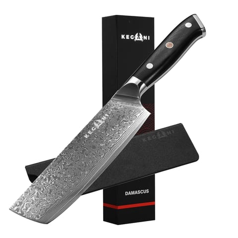 Kegani Chef Knife, 8 Inch Damascus Chefs Knife-Japanese VG10 Super Steel