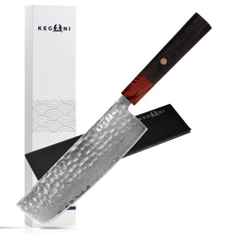 Kegani Damascus Japanese Chef Knife, 67 Layers VG-10 Japanese Knife Natural