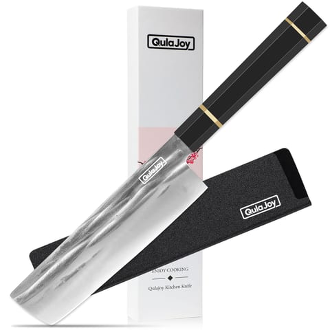 Qulajoy Chef Knife 8 Inch - Hand Forged Swedish Sandvik Steel Gyuto Cooking