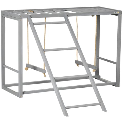 Chicken Activity Game With Swing Set For 3-4 Birds, Wooden Chicken Coop