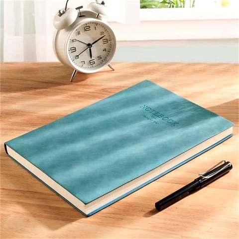 Diary - Hardcover Faux Leather Daily Newspaper, A Hardcover Faux Leather Diary